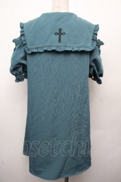 画像2: Amavel / 半袖セーラーワンピース  グリーン S-26-03-19-031-CA-JA-AS-ZS