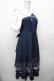 画像3: Amavel / あじさいと雨露のワンピース  紺 S-26-03-19-033-CA-OP-AS-ZS (3)