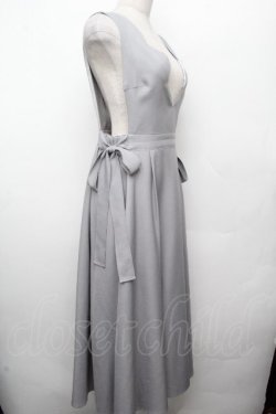 画像3: MILK / VIOLA ロングジャンパースカート  グレー S-26-03-19-035-ML-OP-AS-ZS