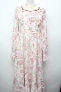 Amavel / Romantic Floralロングワンピース  オフｘワイン S-26-03-19-039-CA-OP-AS-ZS