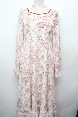 画像1: Amavel / Romantic Floralロングワンピース  オフｘワイン S-26-03-19-039-CA-OP-AS-ZS