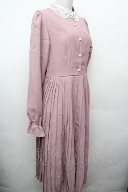 画像3: m petit by misako / AM*レースエリプリーツワンピース L ピンク S-26-03-19-042-LO-OP-AS-ZS