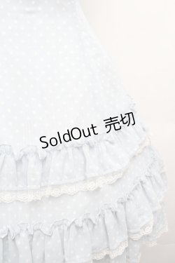 画像2: Innocent World / ドットジャガードジャンパースカート  サックス S-26-03-19-050-IW-OP-AS-ZS