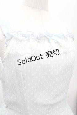 画像5: Innocent World / ドットジャガードジャンパースカート  サックス S-26-03-19-050-IW-OP-AS-ZS