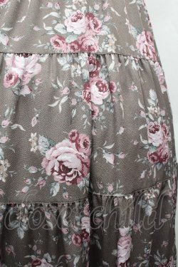 画像2: axes femme / ブーケ柄スカート  カーキ S-26-03-19-053-AX-SK-HR-ZS