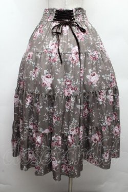 画像3: axes femme / ブーケ柄スカート  カーキ S-26-03-19-053-AX-SK-HR-ZS