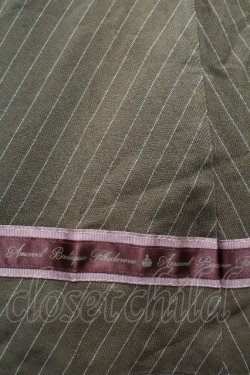 画像3: Amavel / ロゴリボンストライプサス付きスカート  黒 S-26-03-19-054-CA-SK-AS-ZS