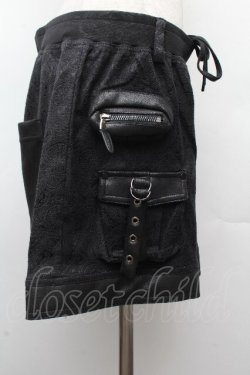 画像2: Ozz oneste / チャイナボタンショートパンツ  黒 S-26-03-19-056-OO-PA-AS-ZS