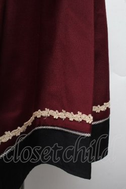 画像4: axes femme POETIQUE / バイカラープリーツスカート  ワイン S-26-03-19-057-AX-SK-HR-ZS