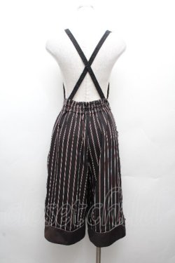 画像3: axes femme POETIQUE / サス付ハーフワイドパンツ  黒 S-26-03-19-058-AX-PA-HR-ZS