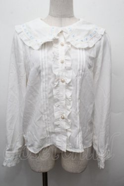 画像1: Amavel / リバーシブルクロスタイブラウス  白 S-26-03-19-007-CA-BL-AS-ZS