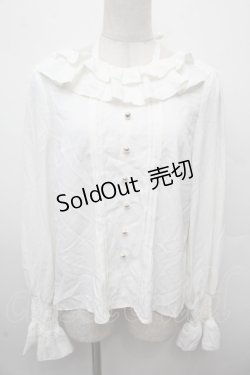 画像1: Amavel / はしごレースブラウス  白 S-26-03-19-008-CA-BL-AS-ZS