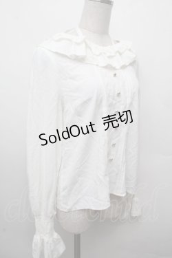 画像3: Amavel / はしごレースブラウス  白 S-26-03-19-008-CA-BL-AS-ZS