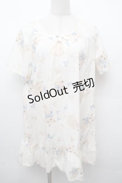 画像1: PINK HOUSE / リボンと猫チュニック  オフ S-26-03-19-009-LO-OP-AS-ZS