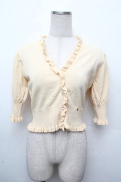 画像1: MILK / フリルカーディガン  オフ S-26-03-19-010-ML-TO-AS-ZS