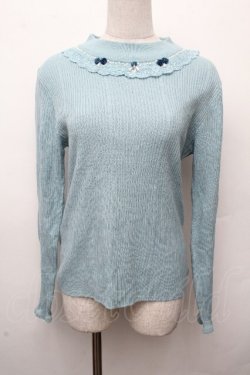 画像1: axes femme / バラボトルネックニットプルオーバー  グリーン S-26-03-19-017-AX-TO-AS-ZS