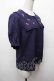 画像3: Fi.n.t / クランベリー刺繍スクエア衿ブラウス  紺 S-26-03-19-019-CA-BL-AS-ZS (3)