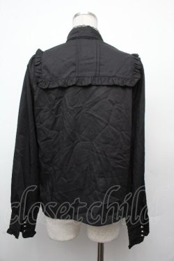 画像2: Amavel / リボンラインブラウス  黒 S-26-03-19-022-CA-BL-AS-ZS