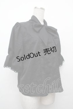 画像3: Amavel / タイ付ブラウス  黒 S-26-03-19-023-CA-BL-AS-ZS