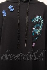 画像4: LISTEN FLAVOR / ドラゴンインヤンチャイナパーカー  黒 S-26-03-19-024-PU-TO-AS-ZS (4)