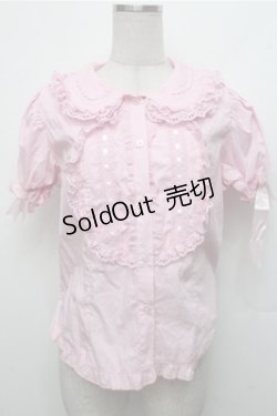 画像1: LOLITA / ハートレースブラウス  ピンク S-26-03-21-033-LO-BL-AS-ZS