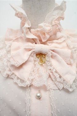 画像3: BABY,THE STARS SHINE BRIGHT / ドビードットシフォンフリルブラウス  ピンク S-26-03-21-034-BA-BL-AS-ZS