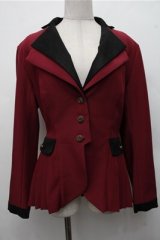 FoxTrot / プリーツジャケット  ワイン S-26-03-21-036-LO-JA-AS-ZS