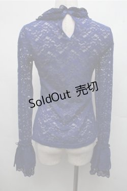 画像2: Moi-meme-Moitie / クロスアーチフレアスリーブカットソー  青 S-26-03-21-039-MO-TO-AS-ZS