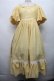 画像1: 中国ロリータ / ギンガムワンピース XL イエロー S-26-03-21-042-LO-OP-AS-ZS (1)
