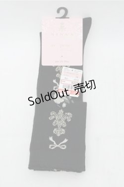 画像1: m petit by misako / ECAMOVKNIロゴリボン  黒 S-26-03-21-007-LO-ZA-HR-ZS