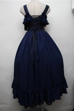 画像2: ATELIER PIERROT / ロングバッスルジャンパースカート  青 S-26-03-21-043-EL-OP-AS-ZS