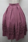 Forest Wardrobe / 森林のかご4.0 三段フリルスカート 2XL 紫 S-26-03-21-052-LO-OP-AS-ZS