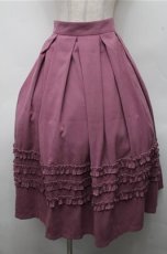 画像1: Forest Wardrobe / 森林のかご4.0 三段フリルスカート 2XL 紫 S-26-03-21-052-LO-OP-AS-ZS (1)