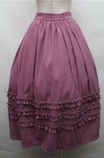 画像2: Forest Wardrobe / 森林のかご4.0 三段フリルスカート 2XL 紫 S-26-03-21-052-LO-OP-AS-ZS (2)
