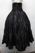 ATELIER PIERROT / Long Corset Skirt  黒 S-26-03-21-057-EL-SK-AS-ZS