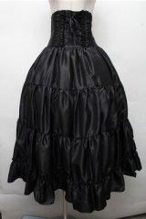 ATELIER PIERROT / Long Corset Skirt  黒 S-26-03-21-057-EL-SK-AS-ZS