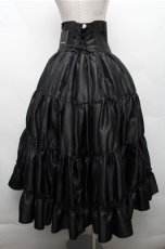 画像2: ATELIER PIERROT / Long Corset Skirt  黒 S-26-03-21-057-EL-SK-AS-ZS (2)