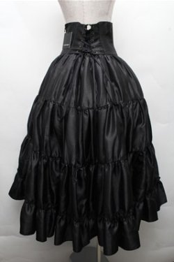 画像2: ATELIER PIERROT / Long Corset Skirt  黒 S-26-03-21-057-EL-SK-AS-ZS
