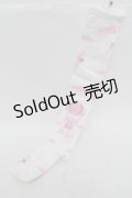 BABY,THE STARS SHINE BRIGHT / くみゃちゃんのふわふわお空でTea Party柄オーバーニーソックス  白ｘピンク S-26-03-21-012-BA-ZA-HR-ZS
