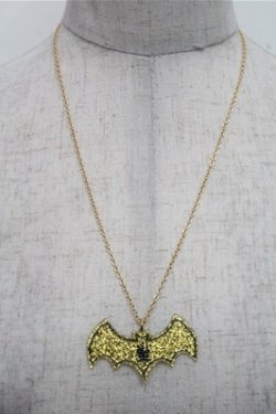 画像1: Moi-meme-Moitie / 蝙蝠ロゴアクリルネックレス  イエロー S-26-03-21-017-MO-AC-AS-ZS