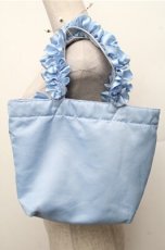 画像3: Maison de FLEUR / シンデレラフリルハンドルトートバッグ  サックス S-26-03-21-018-LO-BG-HR-ZS (3)