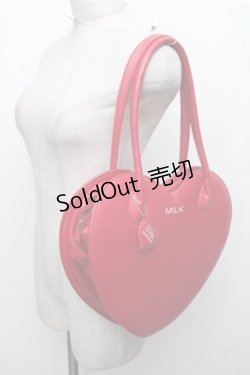 画像1: MILK / ハートバッグ  赤 S-26-03-21-019-ML-BG-AS-ZS