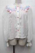 Sakya Lolita / スウィートハートブラウス  白 S-26-03-21-022-LO-BL-AS-ZS