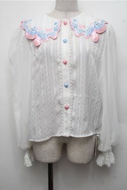 画像1: Sakya Lolita / スウィートハートブラウス  白 S-26-03-21-022-LO-BL-AS-ZS