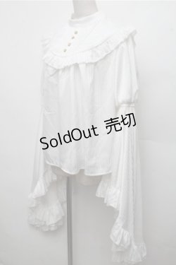 画像3: LOLITA / ストライプ姫袖ブラウス  白 S-26-03-21-026-LO-BL-AS-ZS