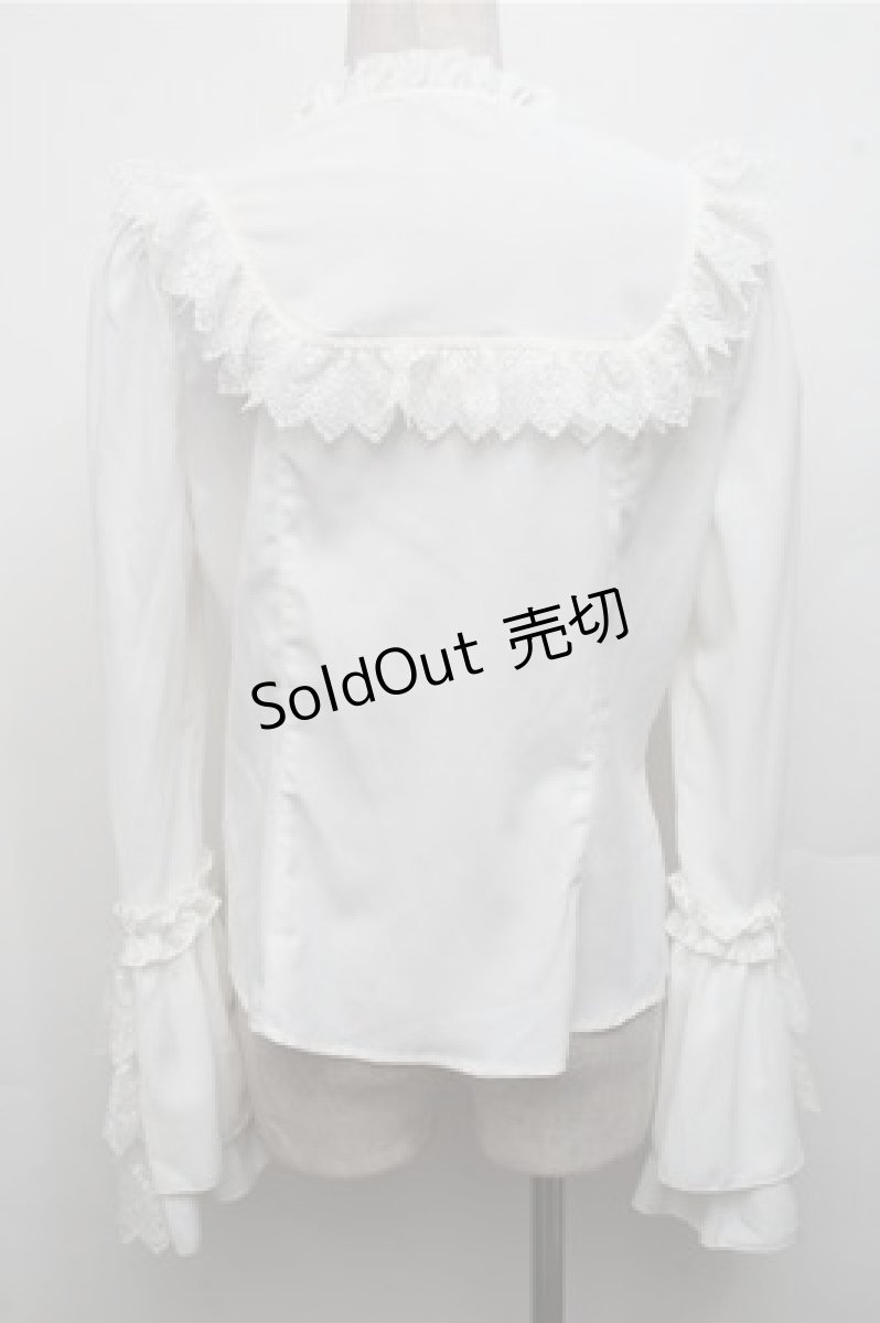 画像2: Hoshibako Works / 星夜の旅　姫袖ブラウス  白 S-26-03-21-027-LO-BL-AS-ZS (2)