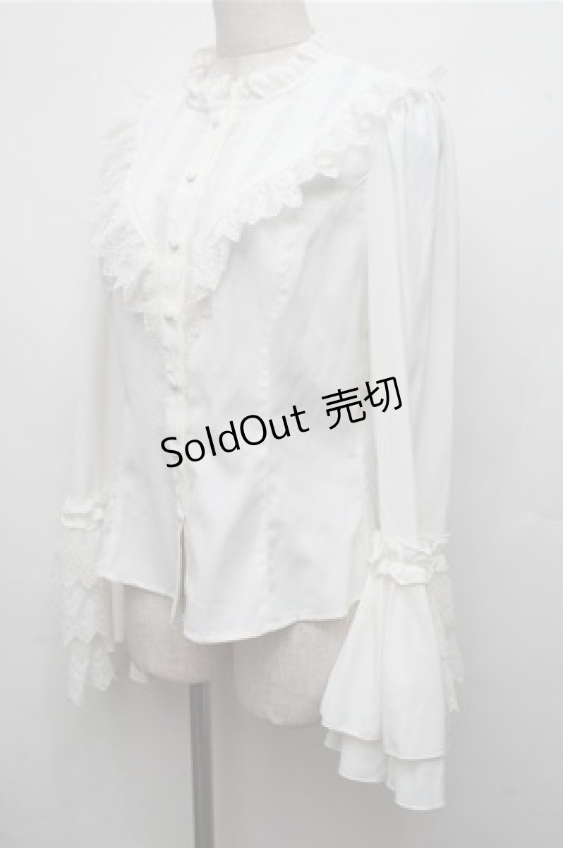 画像3: Hoshibako Works / 星夜の旅　姫袖ブラウス  白 S-26-03-21-027-LO-BL-AS-ZS (3)