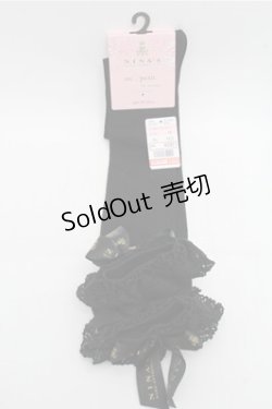 画像1: m petit by misako / AMCSNIロゴリボン  黒 S-26-03-21-005-LO-ZA-HR-ZS