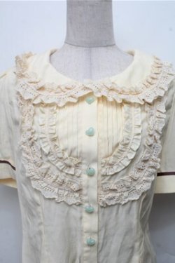 画像3: Hoshibako Works / ハートボタンブラウス  イエロー S-26-03-21-029-LO-BL-AS-ZS