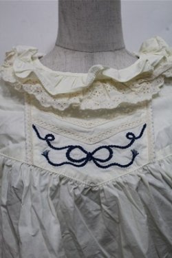 画像3: Hoshibako Works / ポルト・フレスカ リボン刺繍ブラウス  オフ S-26-03-21-030-LO-BL-AS-ZS